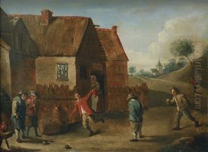 Men Playing Boule Men Playing Boule