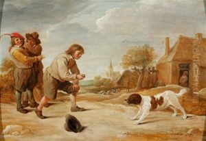 Enfants Jouant Avec Un Chien Enfants Jouant Avec Un Chien