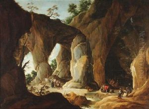 Zigeunerlager In Einer Grotte