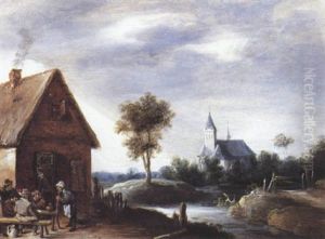 Repas Devant L'auberge