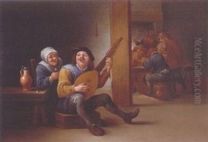 Le Joueur De Luth by Thomas Van Apshoven