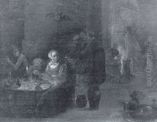 Scene De Sorcellerie Dans Un Interieur - view 1