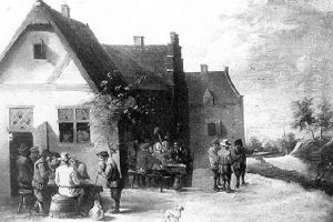 Assemblee De Paysans Devant L'auberge