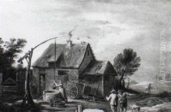 Peasants By A Farm - view 1