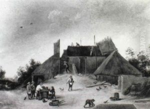 Peasants Building A House