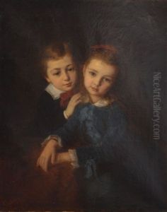 Frere Et Soeur by Edouard D' Apvril
