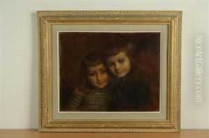 Portrait De Jeunes Enfants by Edouard D' Apvril
