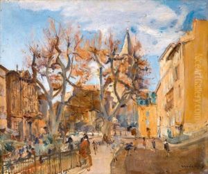 Square Des Batignolles by Charles-Joseph Apy-Vives