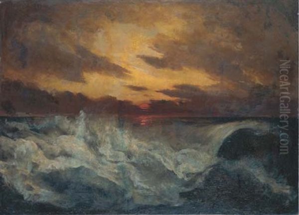 Tramonto Sul Mare In Burrasca - view 1