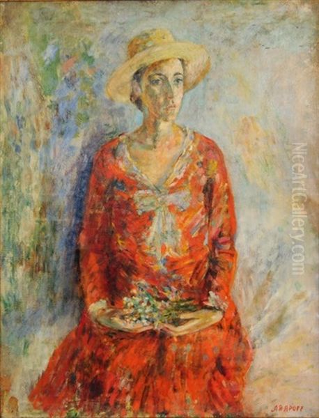 Portrait De Jeune Femme Au Chapeau - view 1
