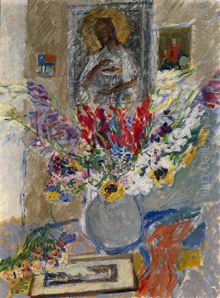 Still Life With Flowers And Icon - view 1
