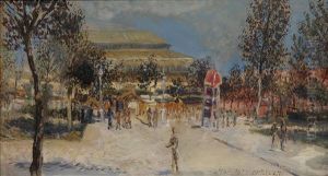 Parisian Scene by Alexis Paul Arapov