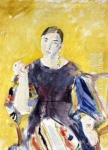 Portrait Of Mrs. Ouspensky by Alexis Paul Arapov