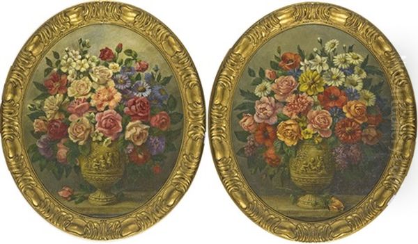 Fiori Di Forma Ovale (2 Works) - view 1