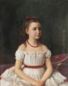Pikeportrett by Peter Nicolai Arbo