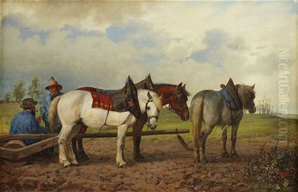 Horses On The Field - view 1