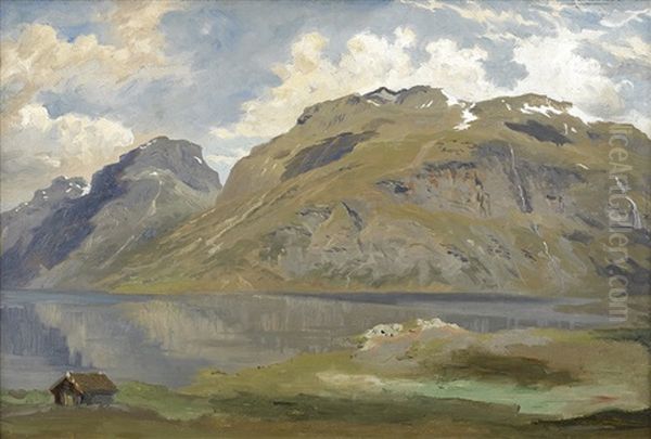 Fjallandskap Med Stuga - view 1