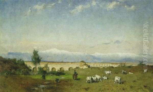 Sydeuropeiskt Landskap Med Boskap - view 1