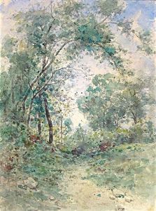Chemin En Sous-bois by Jean Georges Achard