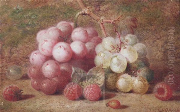Still Life Of Grapes, Raspberries And A Rosehip - view 1