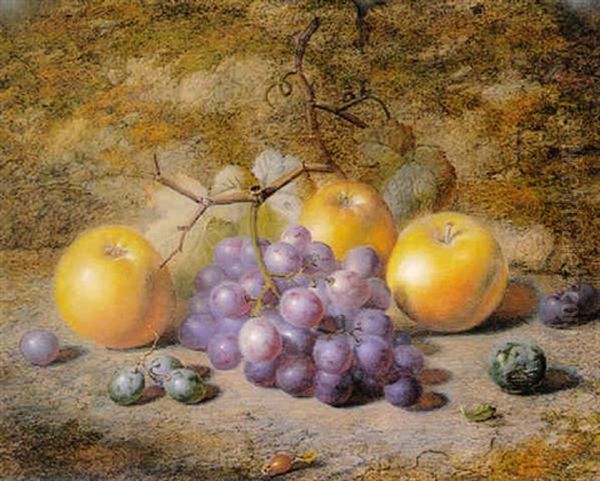 Still Life With Apples And Grapes - view 1