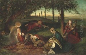 The Sancgreall, King Arthur Healed Of His Grievous Wound