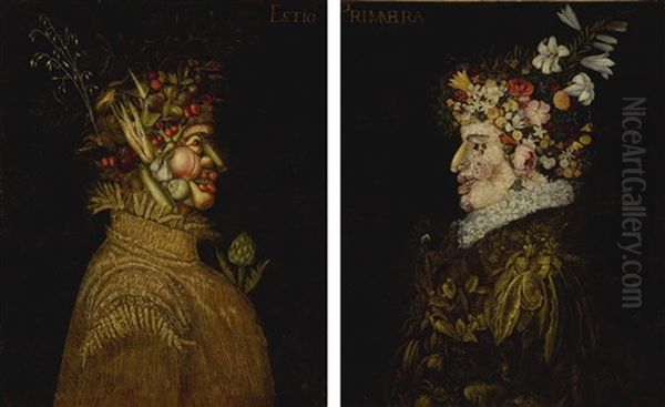 Anthropomorphic Allegories Of Spring And Summer - view 1