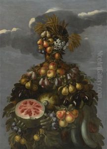 Anthropomorphic Allegory Of Summer by Giuseppe Arcimboldo