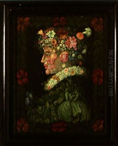 Femme De Profil by Giuseppe Arcimboldo