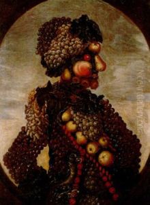Ein Aus Fruchten Gebildeter Mann (allegorische Figur) by Giuseppe Arcimboldo
