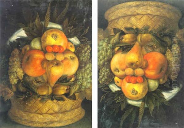 Anthropomorphic Portrait Of A Man Composed Of Fruit - view 1