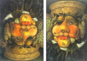 Anthropomorphic Portrait Of A Man Composed Of Fruit