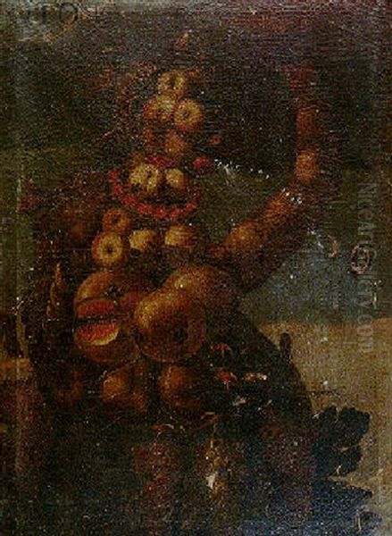 Nature Morte Anthropomorphique Representant L'allegorie De L'automne - view 1
