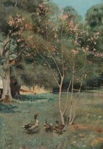 La Sieste Du Gardien D'oies by Santiago Arcos Y Megalde