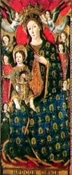 Madonna Col Bambino In Gloria - view 1