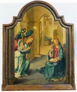 The Annunciation by Pablo de Aregio