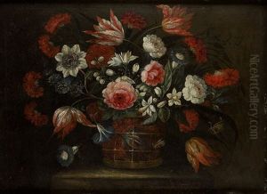 Cesta De Flores by Juan De Arellano