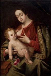 Virgen Con Nino by Juan De Arellano