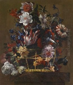 Blumenstillleben (pair) by Juan De Arellano