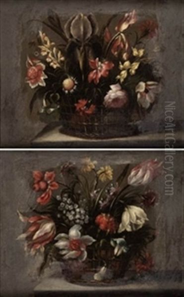 Canastillas Con Flores (pair) - view 1