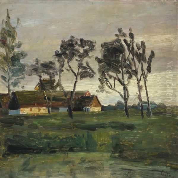 Evening Light On A Peasant Farm - view 1