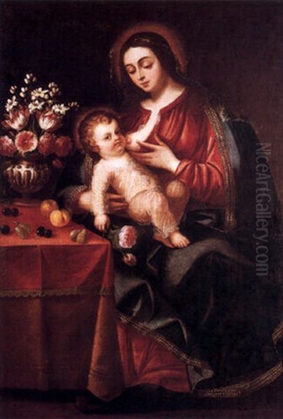 Virgen Amamantando Al Nino - view 1
