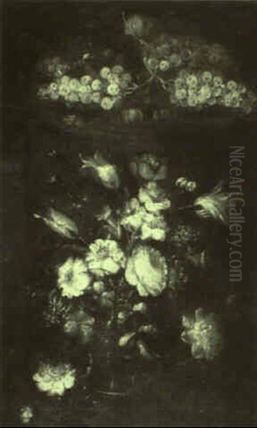 Floral Still Life With Grapes - view 1