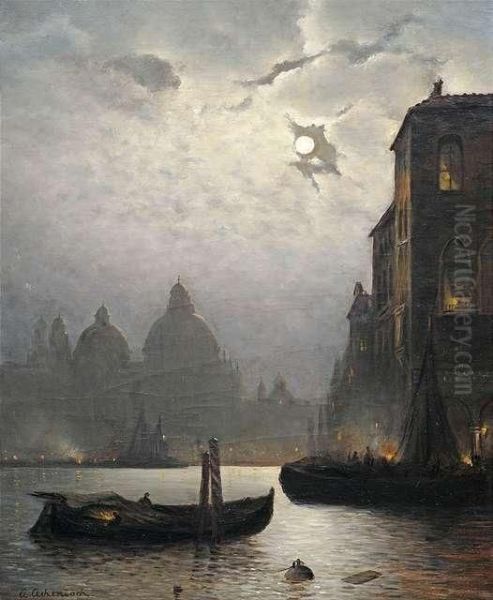 Venice.
The Grand Canal At Moonlight. - view 1