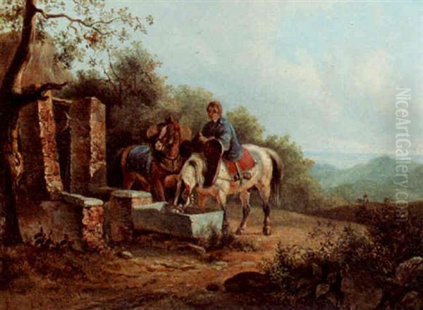 Landscape With Two Horses - view 1