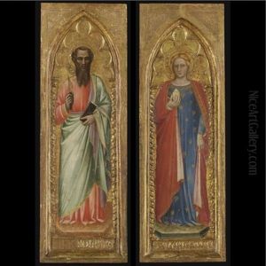 Saint Bartholomew (+ Saint Mary Magdalene; 2 Works) by Spinello Aretino