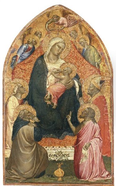 The Madonna And Child Enthroned With Four Saints - view 1