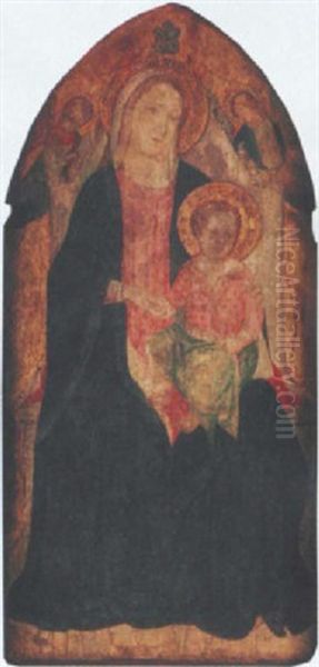 The Madonna And Child Enthroned With Two Angels - view 1