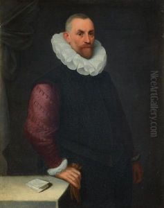 Portrait Of A Gentleman, Three-quarter-length by Cesare Aretusi