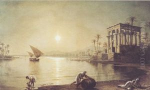 Twilight Along The Nile At Luxor
